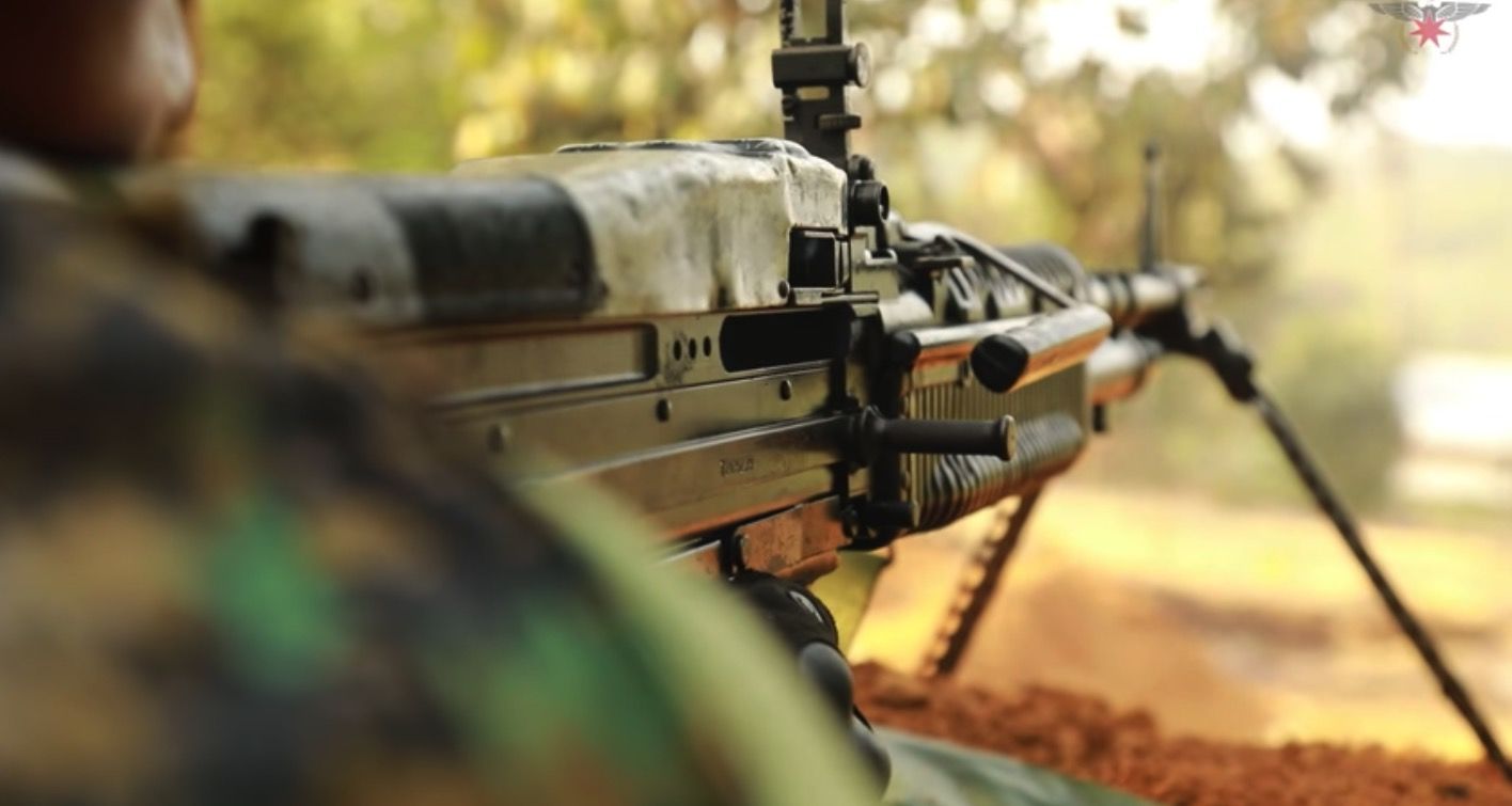 A still from an Arakan Army propaganda video. (Image by Rakharazu Media/Youtube)