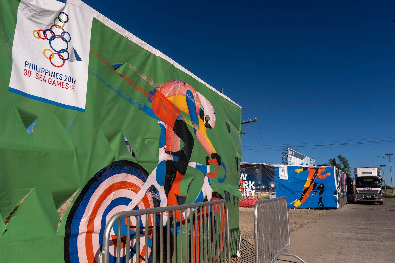 Tarpaulins about the Southeast Asian Games