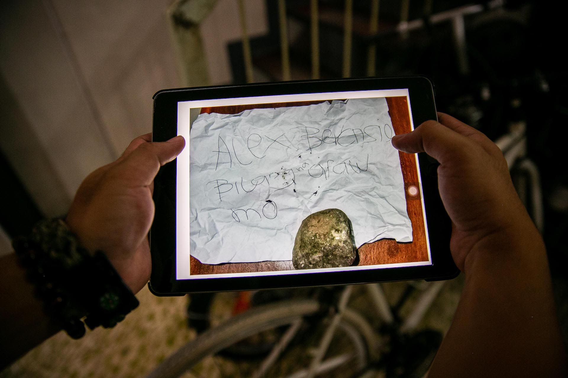 A digital copy of a letter that threatens Redemptorist priest Alex Bercasio