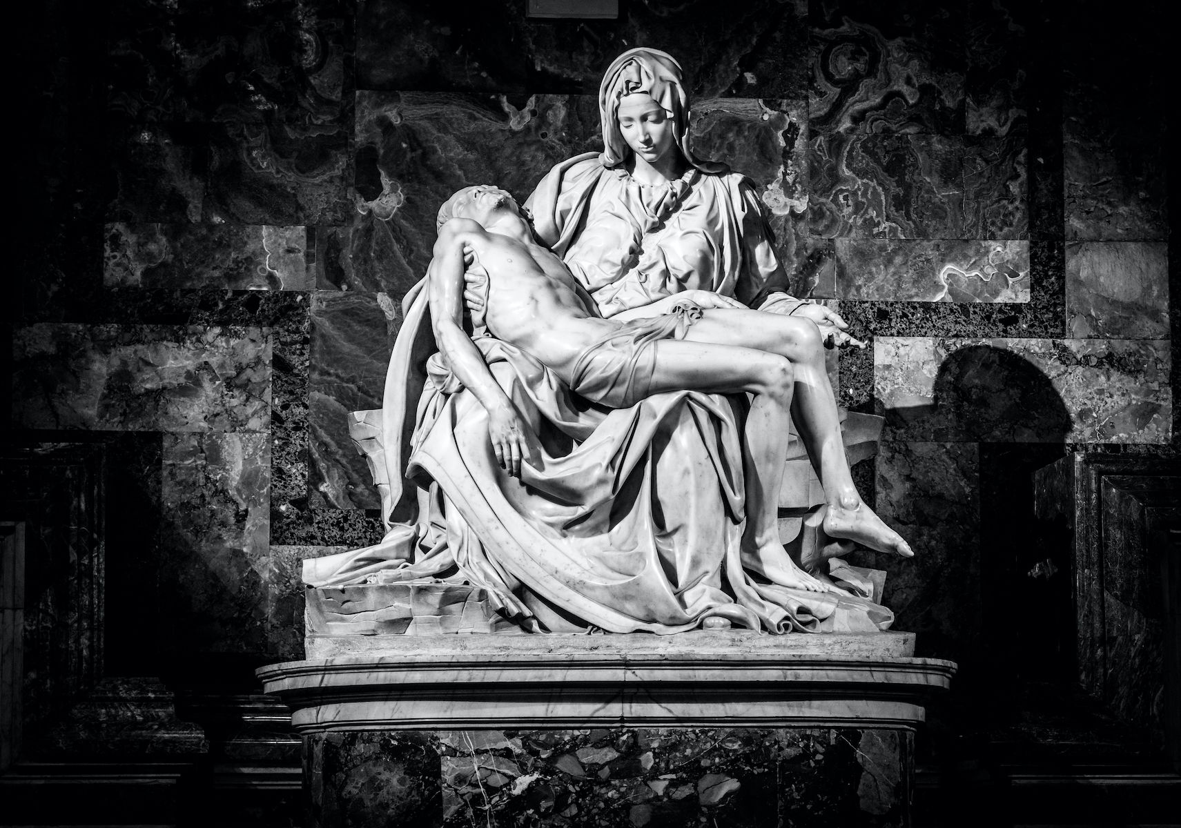 La Pieta ("The Pity") sculpture by Michelangelo