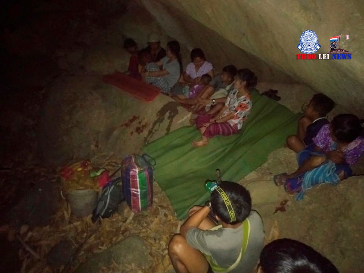 People seek shelter in Karen State, Myanmar