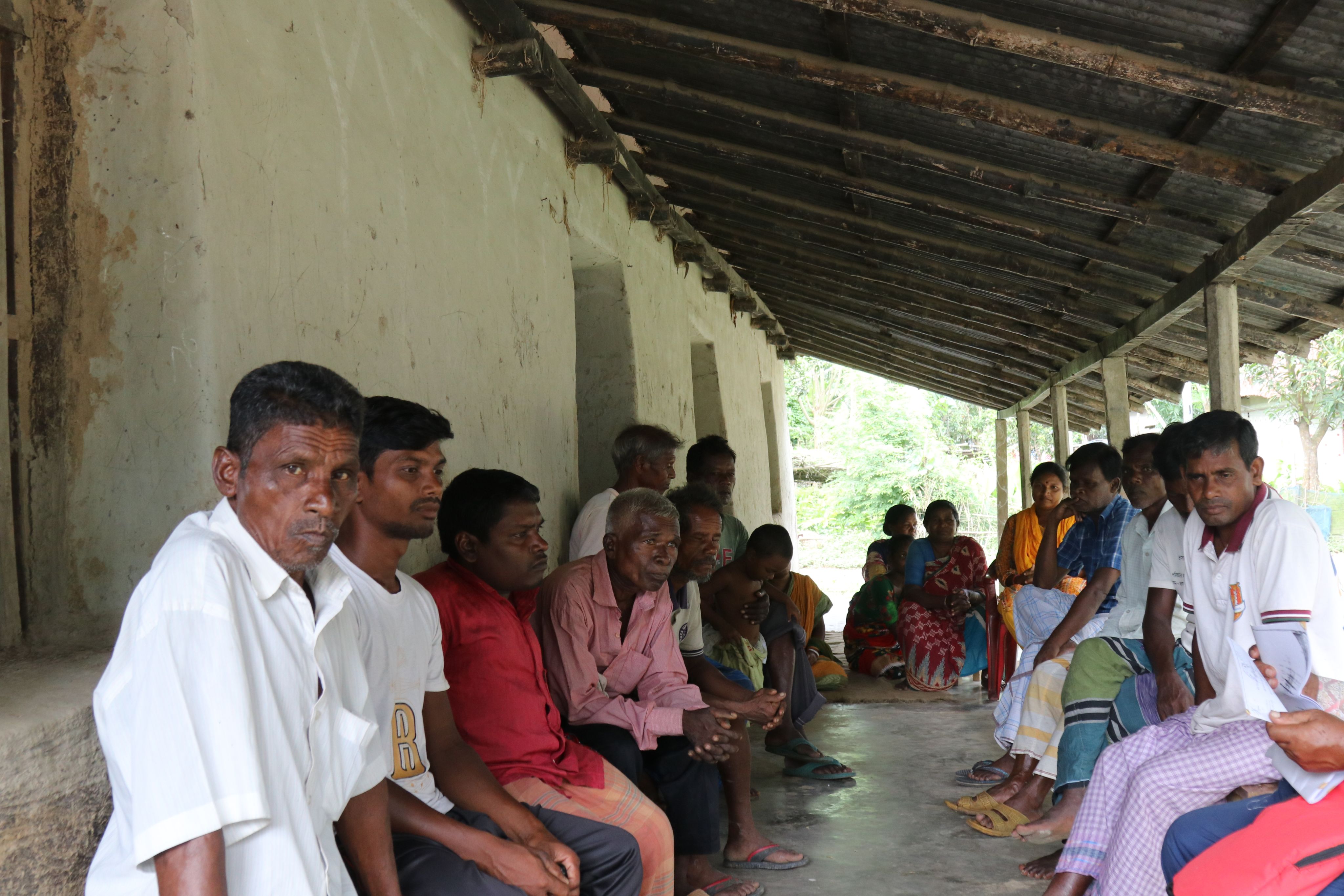 5. Indigenous people of Chirakuta village discuss their problems and possible solutions.